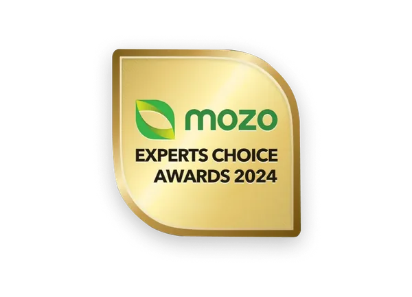 Mozo Experts Choice Awards 2024 badge won by Petsy Pet Insurance