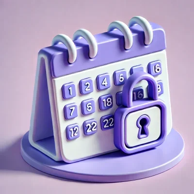 DALL·E-2024-07-12-19.16.06-A-minimalist-3D-icon-depicting-an-exclusion-period-with-a-calendar-and-a-lock.-Use-a-purple-and-white-theme-with-the-color-code-3B2A80-for-the-purple-qxbpzb2uxmo99fjk3qudw0g DALL·E-2024-07-12-19.16.06-A-minimalist-3D-icon-depicting-an-exclusion-period-with-a-calendar-and-a-lock.-Use-a-purple-and-white-theme-with-the-color-code-3B2A80-for-the-purple-qxbpzb2uxmo99fjk3qudw0g